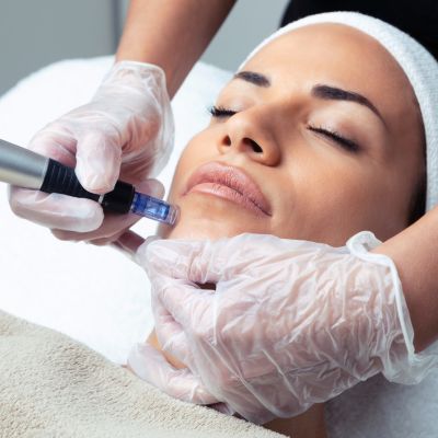 EvolvMD MedSpa provider performing professional anti-aging treatment